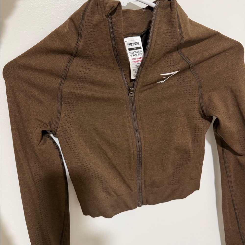 Gymshark Chocolate Brown Zip-Up Jacket